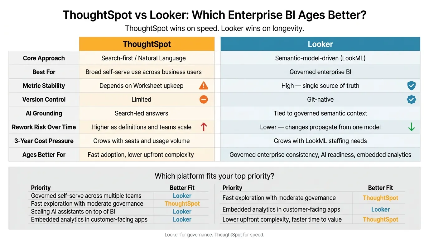ThoughtSpot vs Looker: Enterprise BI Comparison 2024