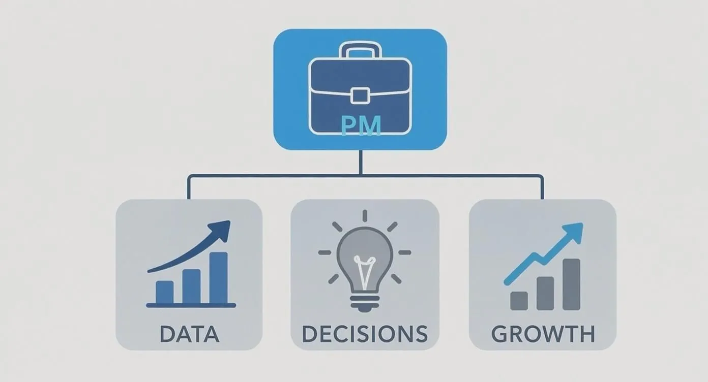 Infographic about data analytics for product managers