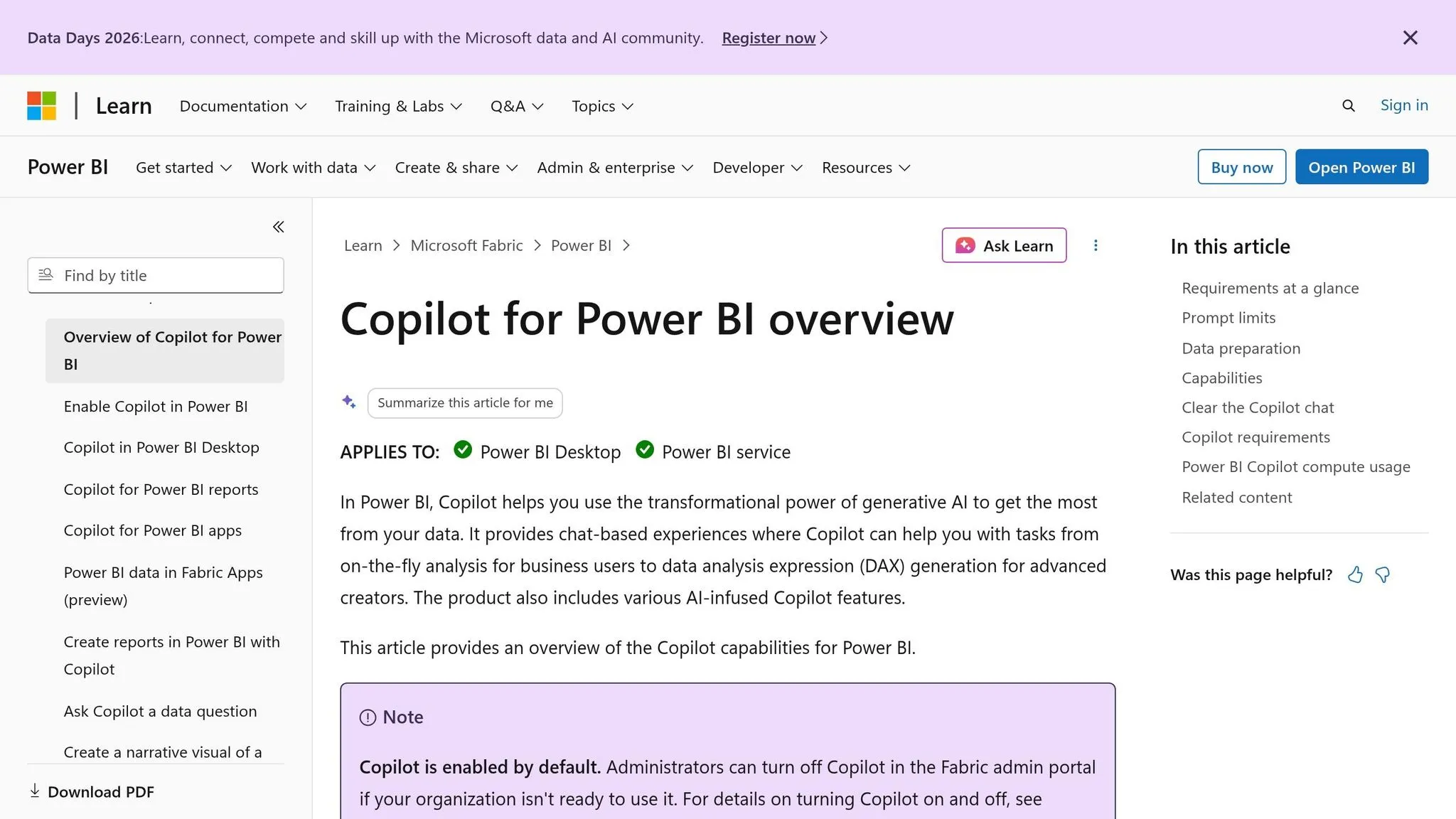 Power BI Copilot