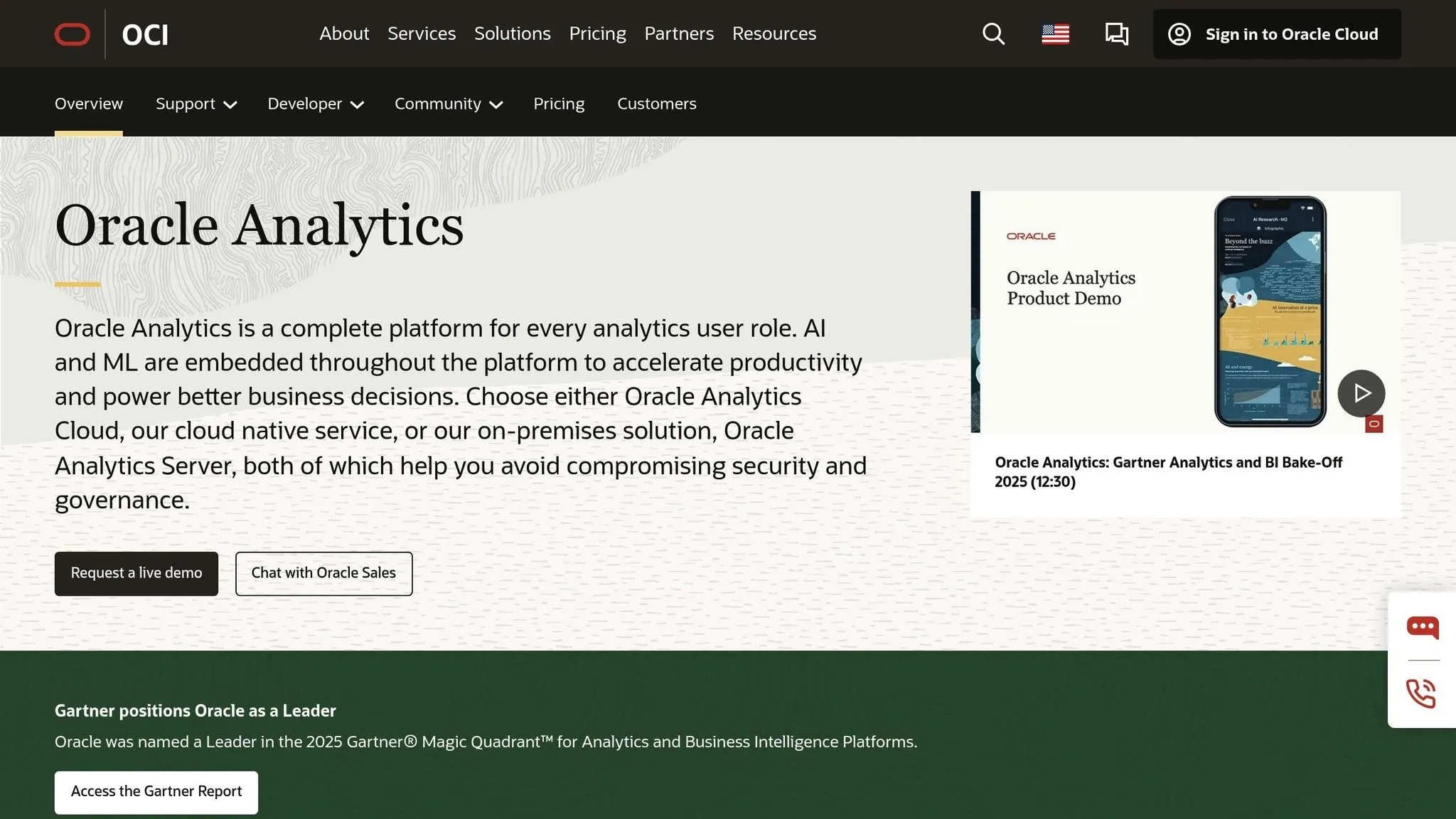 Oracle Analytics Cloud