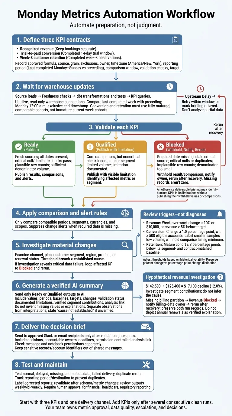 Monday Metrics Automation Workflow
