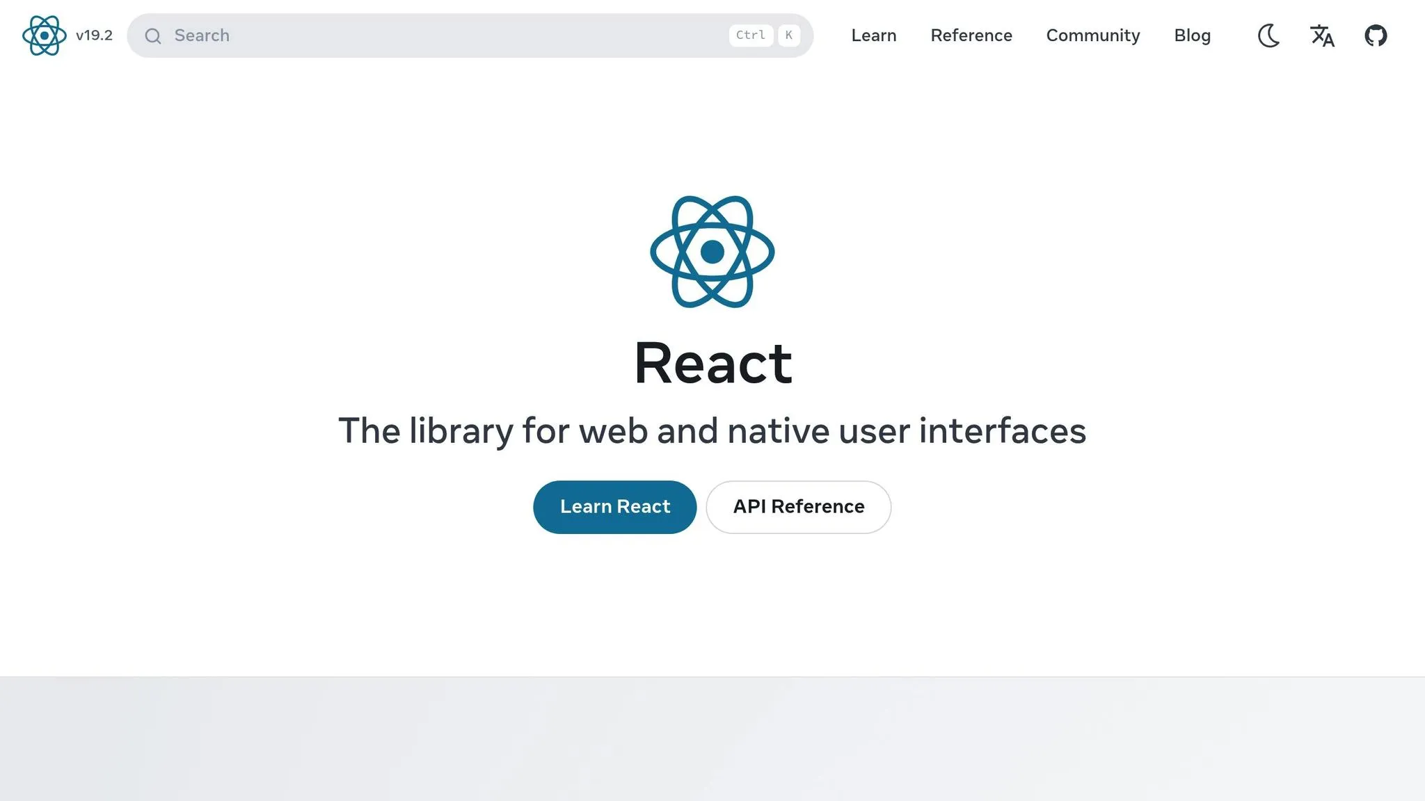 React