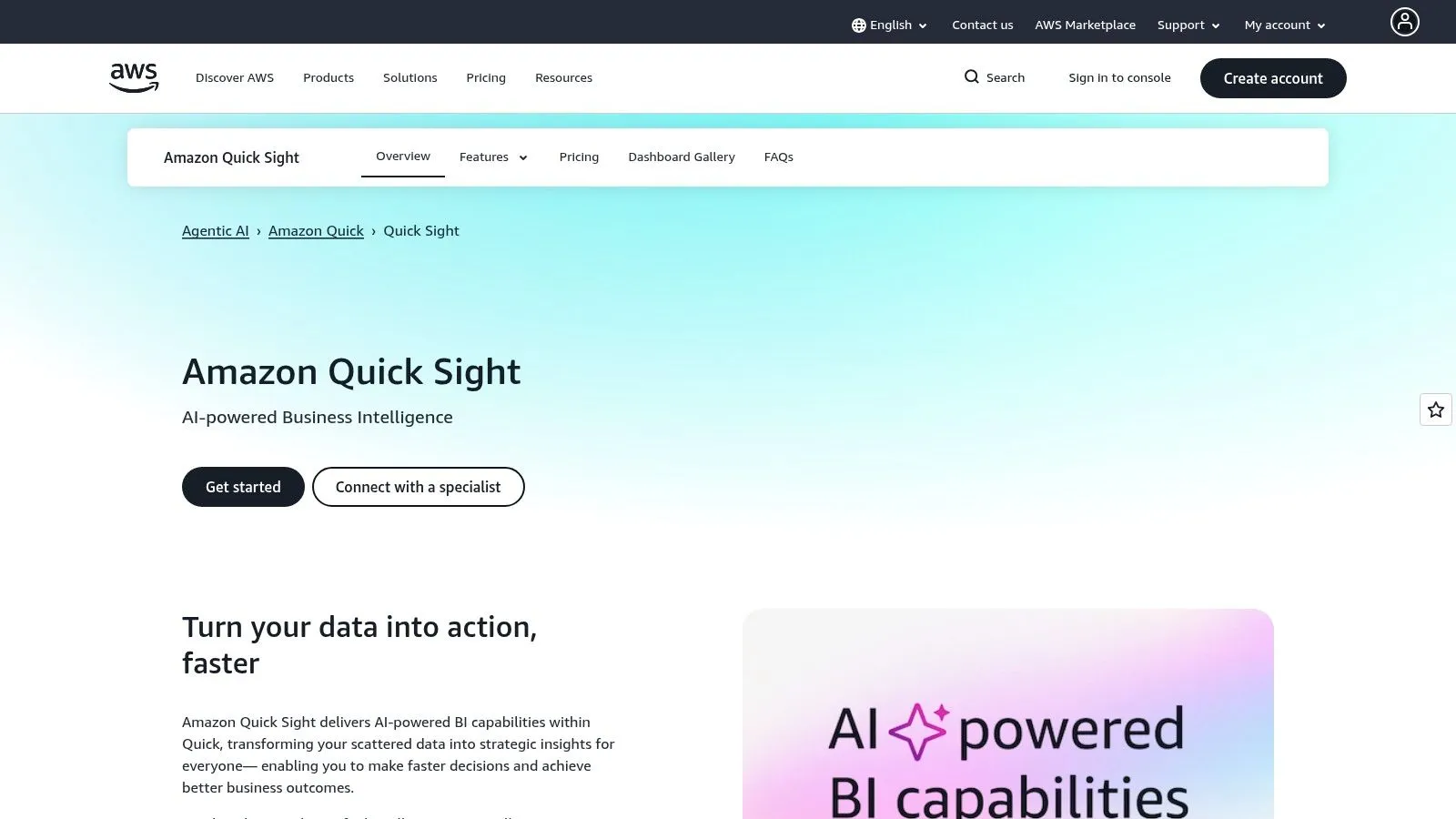 AWS QuickSight (with Amazon Q)