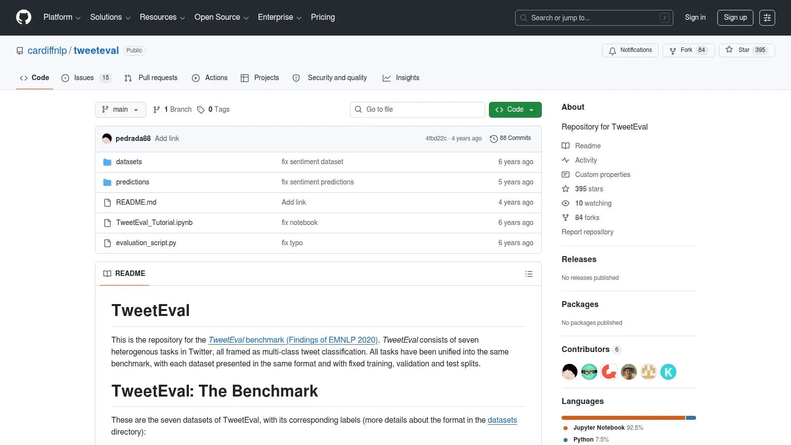 TweetEval (Sentiment task)