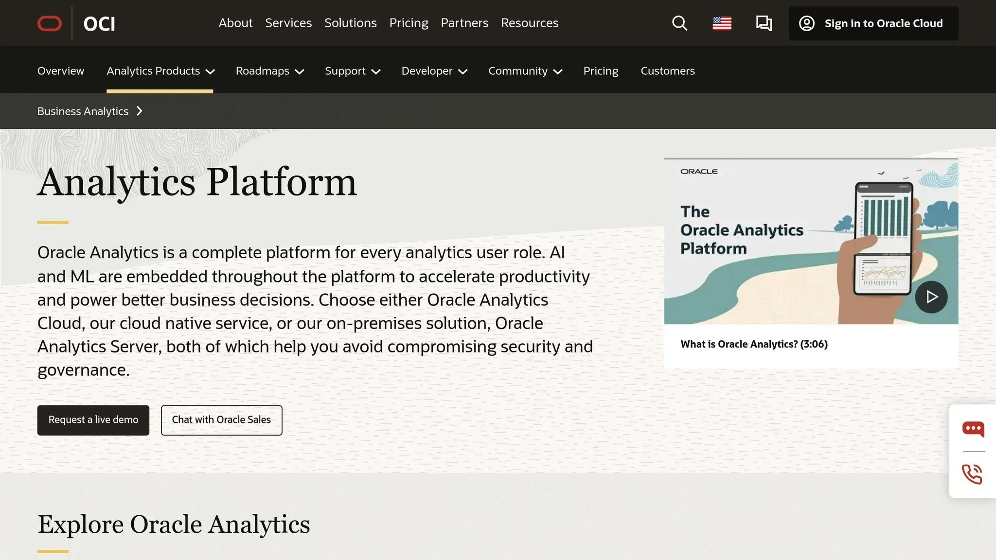 Oracle Analytics Cloud