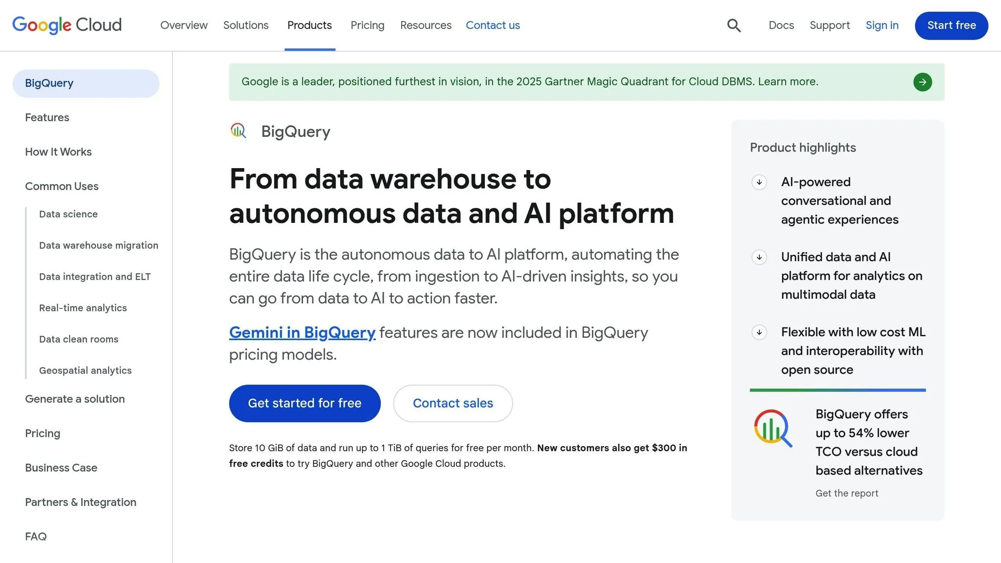 Google BigQuery AI